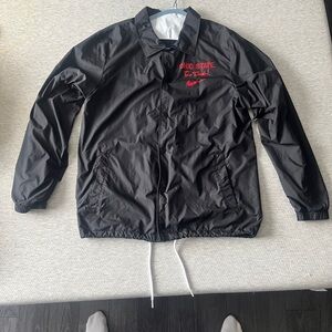 Nike Black and Red Ohio State Windbreaker